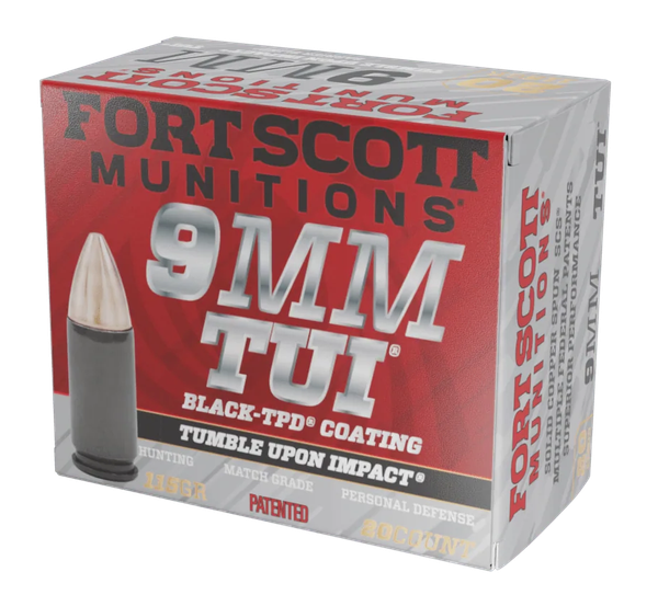 Fort Scott Munitions Tui, Fsm 9mm-115-scvtpd   9mm    115gr Tui Tpd-9  20/25