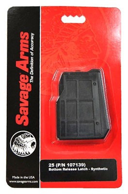 Savage Magazine Model 25 - .22hornet 4rnd Synthetic Matte