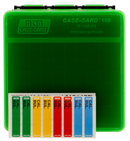 Mtm Case-gard, Mtm P-100-45-16t 100rd Pstl Box 9mm-380 Grn