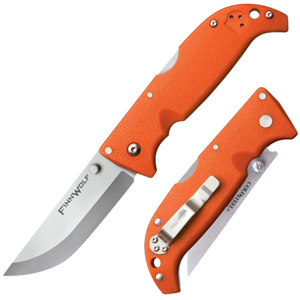 Cold Steel Finn Wolf 3.5" Blz - Orange Clip Folder W/tri-ad Lk