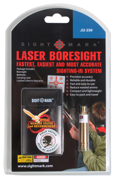 Sightmark Laser Boresight 6.5 - Cm/.22-250 Red W/battery/case