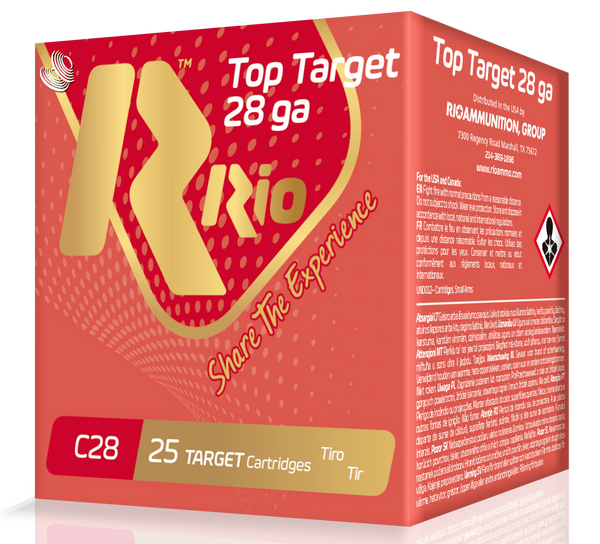 Rio Ammunition Top Target, Rio Rc2875     28 2.75     3/4    Trgt       25/10