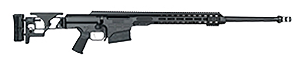Barrett Mrad, Barr 18496 Mrad Folding Stock 6.5 Crd Blk  24in