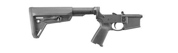 This is a factory Ruger (AR-15) AR-556 Elite Lower. Constructed from 7075-T6 Aluminum, this lower comes complete with the Ruger's Elite Trigger, and Magpul MOE Furniture (stock, grip, trigger guard).