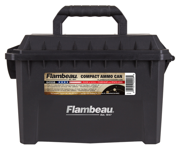 Flambeau Compact, Flam 6415sb  Compact Ammo Can Can Blk
