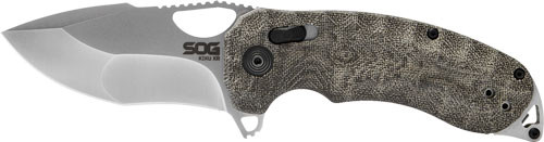 Sog Knife Kiku Xr Satin - 3" Plain Edge Satin/black