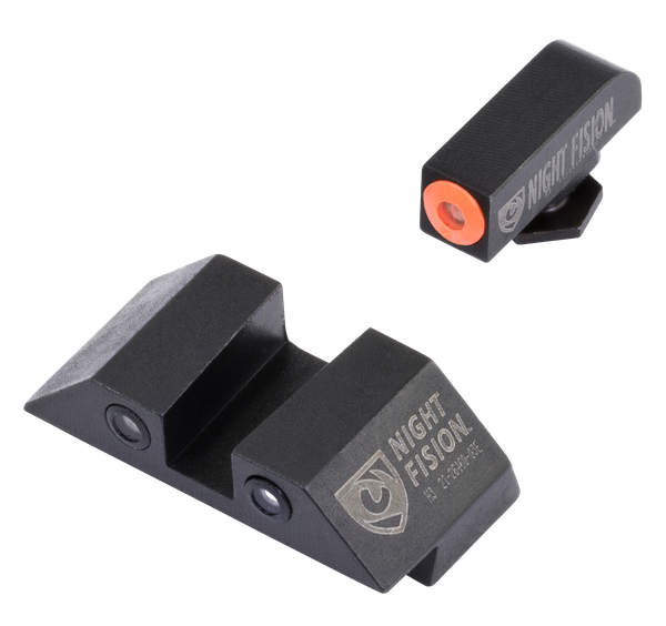 Night Fision Tritium Orangedot - Square Rear Glock 42/43 St Set