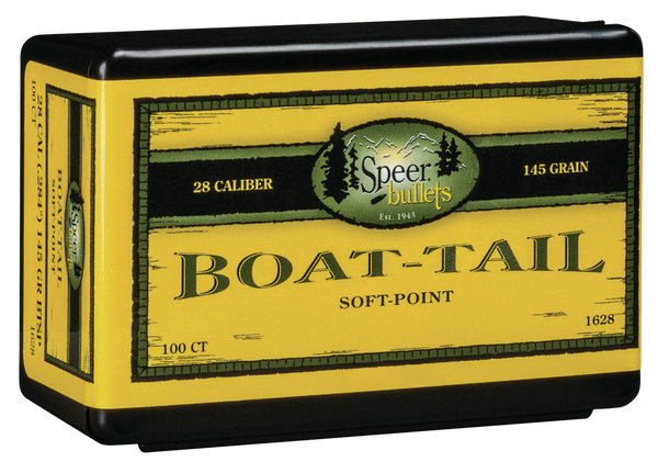 Speer Ammo Boat-tail, Speer 1628      Bull .284 145 Sptzr Bt        100
