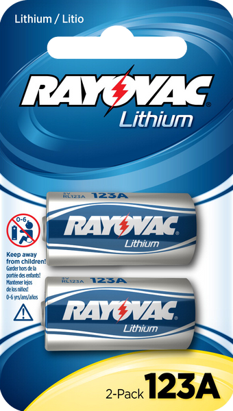 Rayovac Cr123a, Ray Rl123a-2  3v Lith Btry #cr123  2pk
