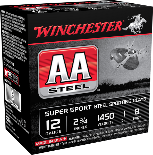 Winchester Ammo Aa Steel, Win Aascl12s8  Aa Sc Stl    1oz      25/10
