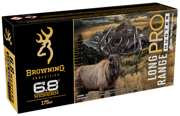 Browning Ammo Long Range Pro, Brna B192500682    6.8wst 175      LR Pro    20/10