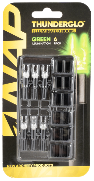 Nap Thunderglo, Nap Illn-gr-6pk  Illuminated Nock Green 6pk