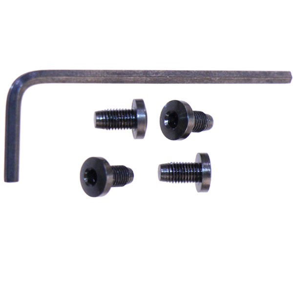 Set of (4) four grip screws with hex heads and allen wrench