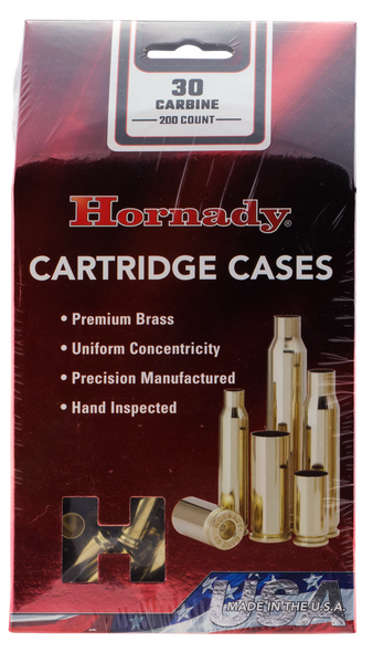 Hornady 8650 Unprimed Cases Cartridge 30 Carbine Rifle Brass