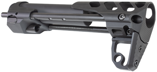 Odin Works OSCQSBLK Close Quarters Rifle Stock Black 6061-T6 Aluminum Compatible w/ AR-15/M4/5.56/223