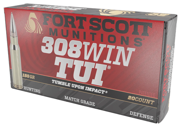 Fort Scott 308 Win 150gr Tui - Solid Copper 20rd 10bx/cs