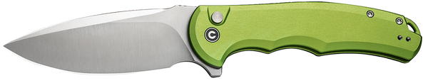 Civivi Knife Praxis 3.75" Lime - Green Aluminum/satin Button Lk