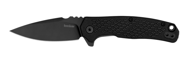 Kershaw 1407 Conduit  2.90" Folding Spear Point Plain, Black Oxide 8Cr13MoV SS Blade/Blacked Out Texture Glass-Filled Nylon Handle Includes Pocket Clip