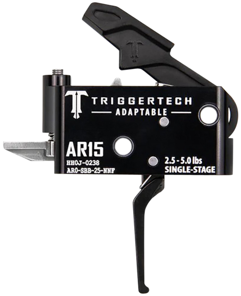 TriggerTech AR0SBB25NNF Adaptable  Flat Single-Stage 2.5-5.0 lbs Adjustable for AR-15