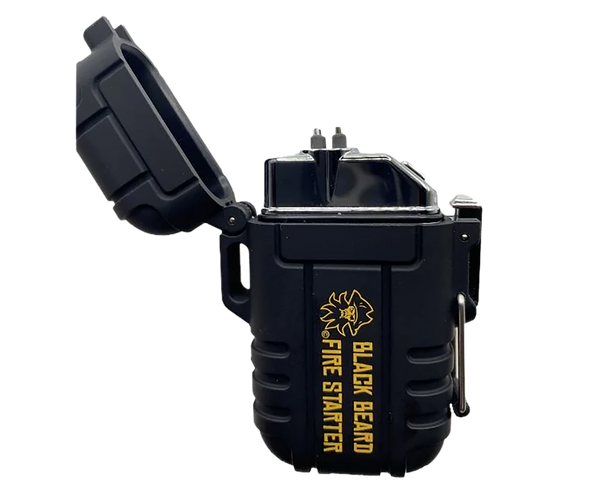 Black Beard Fire Starters ARC Arc Arc Lighter Black Includes USB Charging Cord