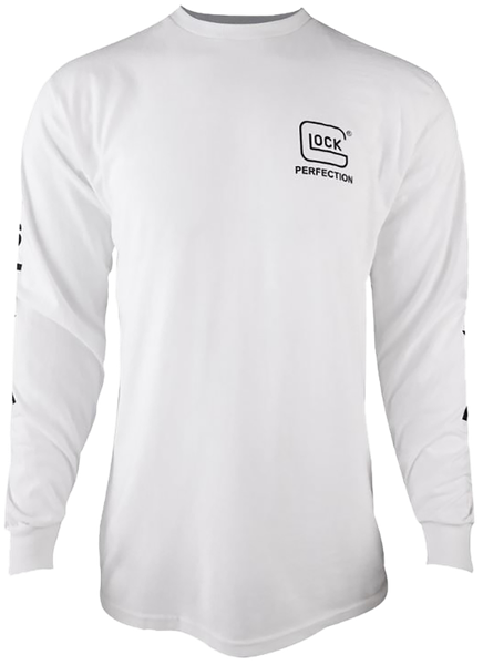 Glock AP96096 Perfection Long Sleeve Tee White Pre-Shrunk Cotton Long Sleeve 2XL