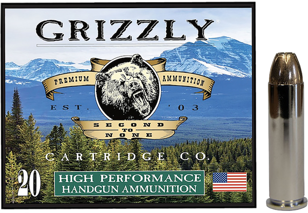 Grizzly Ammo GC357M9   357Mag 148gr Jacketed Hollow Point 20 Per Box/10 Case