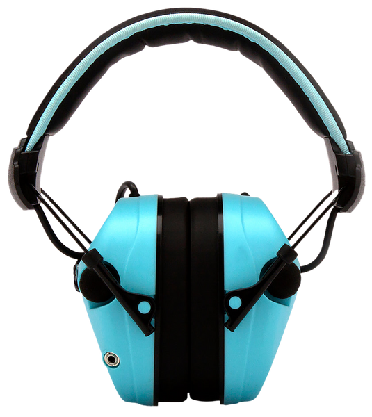 Pyramex VGPME26 Venture Gear Sentinel Muff Polymer 26 dB Over the Head Powder Blue/Black Adult 1 Pair