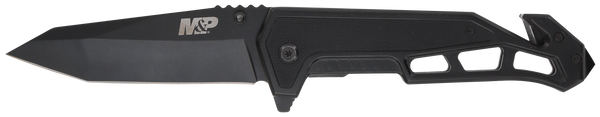 S&w Knife M&p Border Guard Spr - Assist 3.99" W/strap Cutter!