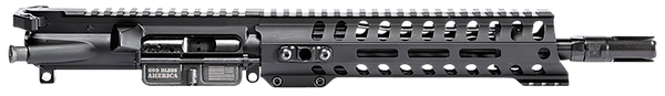 Patriot Ordnance Factory  Minuteman Complete Upper 5.56x45mm NATO 10.50" Black Nitride Barrel Aluminum Black Anodized Receiver 9" M-LOK Handguard Lo Pro DI Gas Block (Mid Length)