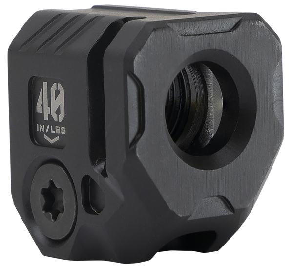 Strike Industries MCQUAD Micro Threaded Compensator Black Steel 0.89" OAL Compatible w/ 9mm/357 SIG