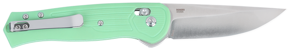 CRKT 7170B SERO  EDC 3.02" Folding Plain TiNi S35VN SS Blade, Aqua Textured GRN Handle