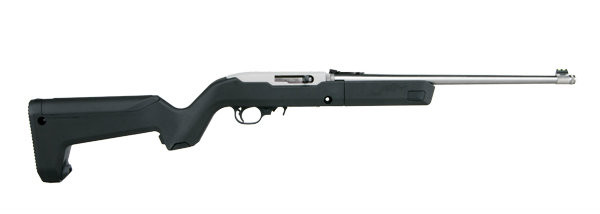 Ruger 10/22 Take Down with a Magpul Backpacker stock that has the option for easy transport