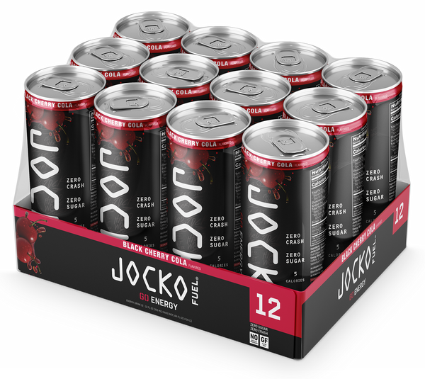 Jocko Fuel 29000 Black Cherry Vanilla Energy Drinks 12oz 12Pack