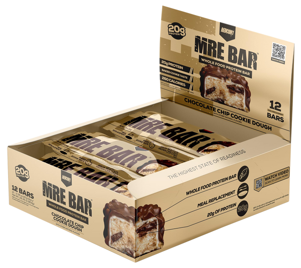 Redcon1 RC1MREBCCCD12 MRE Protein Bar Cookie Dough 12 Pack