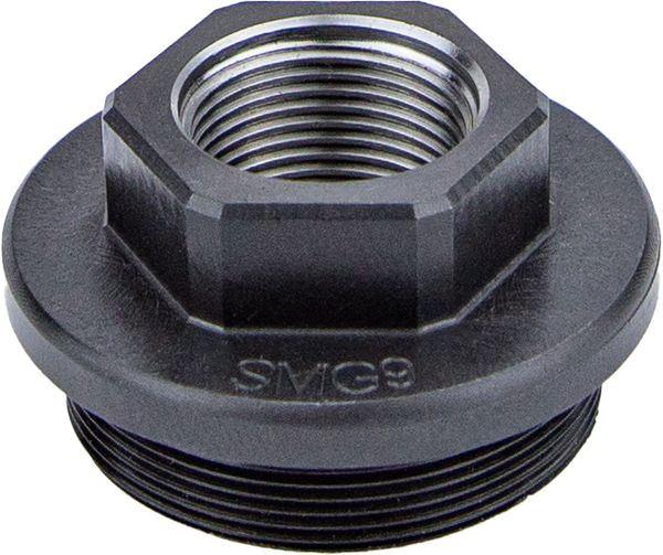 Kgm Suppressors A-SMG9-DTA-S-2 SMG9 Direct Thread Adapter Black Nitride Steel 1/2"x36 Threads