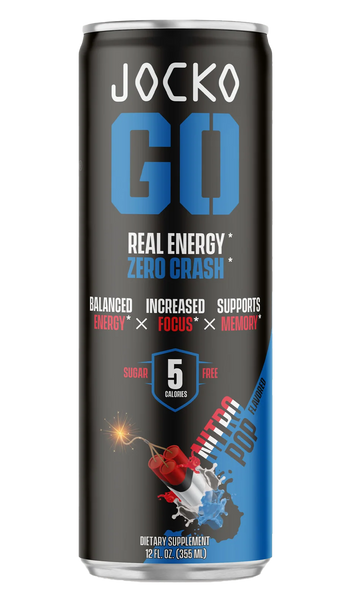 Jocko Fuel 29777 Nitro Pop Energy Drinks 12oz 12Pack