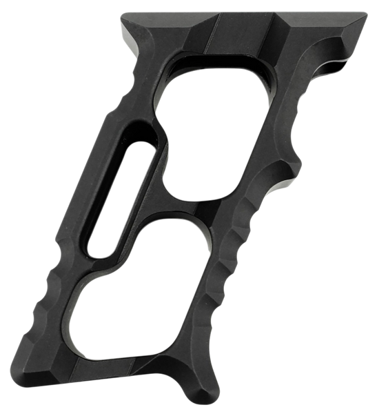 Tyrant CNC TD552BLKM1 Minivert Grip Halo Black Aluminum Fits AR15