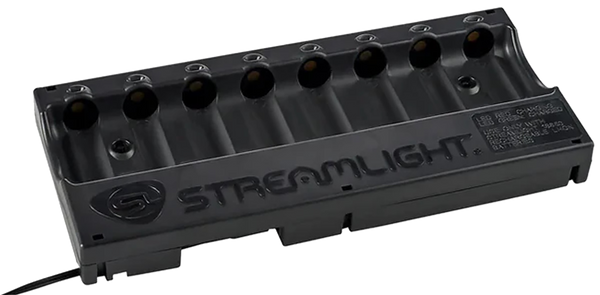 Streamlight 20233 8-Unit Bank Charger  Black SL-59/CR123A Battery 12V DC