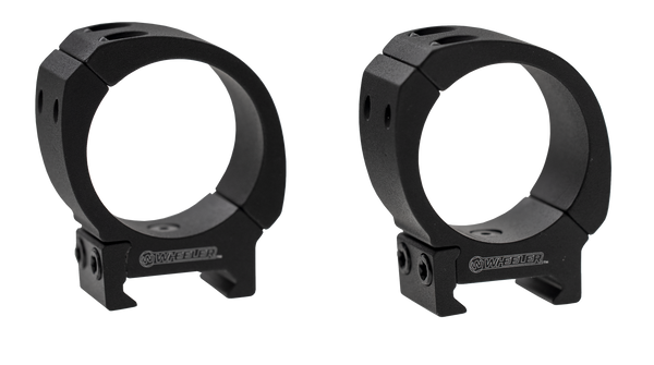 Wheeler 1133749 Sporter Scope Rings  Black 1" High