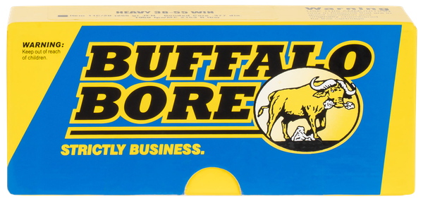 Buffalo Bore Ammunition 11C20 Heavy Strictly Business 38-55Win 255gr Semi Jacketed Flat Point 20 Per Box/12 Case