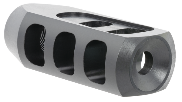 TacFire  Tanker Muzzle Brake  Black Oxide Steel with 5/8"-24 tpi Threads 2.76" OAL 1.37" Diameter for 308 Win