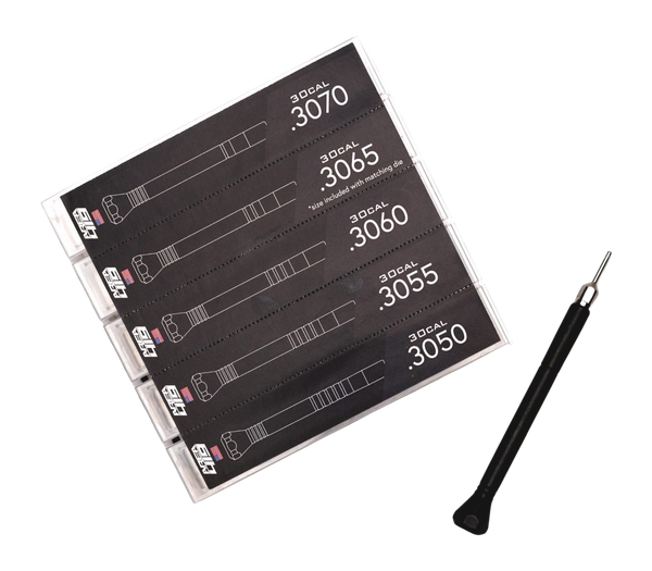AREA 419 419-MANDRELS-30 MANDREL SIZING KIT 30CAL