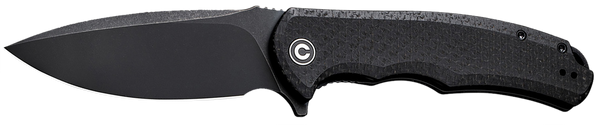 Civivi Knife Praxis 3.75" BLK - Coarse Micarta/blk Stonewashe!