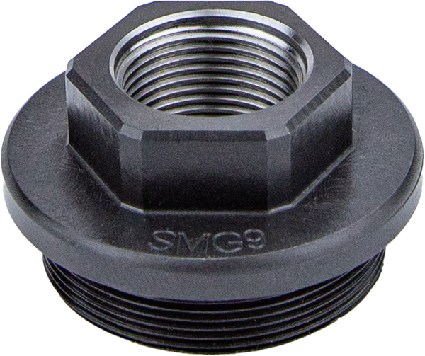 Kgm Suppressors A-SMG9-DTA-S-3 SMG9 Direct Thread Adapter Black Nitride Steel 5/8"x24 Threads