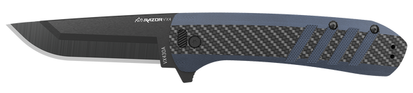 Outdoor Edge Razor Vx4 3" Fldr - Carbon Blue G10 Black Dp