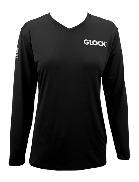 Glock Ladies Performance Long - Sleeve Shirt Med Black