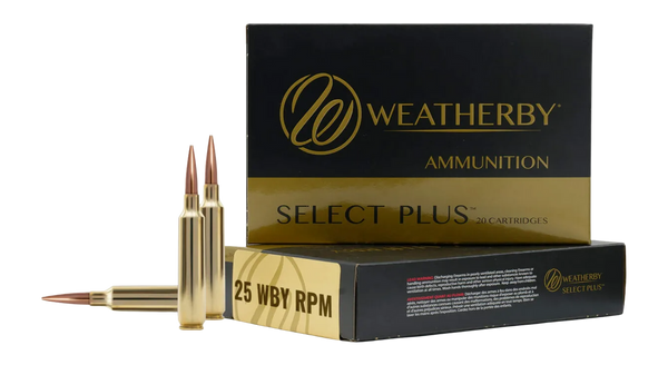 Weatherby Ammo 25 Wby Rpm - 117gr Hornady Sst 20rd 10bx/cs