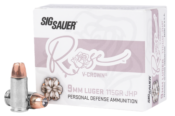 Sig Ammo 9mm 115gr Elite - V-crown JHP 20rd 10bx/cs
