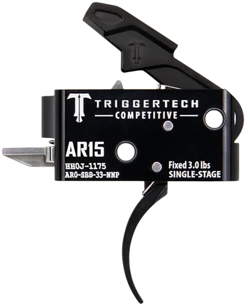 Triggertech Ar-15 Single Stage - Black Competitive Pro Curved