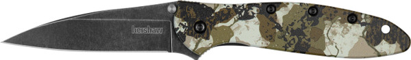 Kershaw Leek 3" Kings Camo Blkwash
